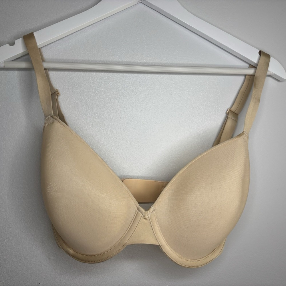 SKIMS Weightless Demi Bra Nude Tan Women's 32DDD‎ Unlined Underwire Lightweight - Picture 1 of 10